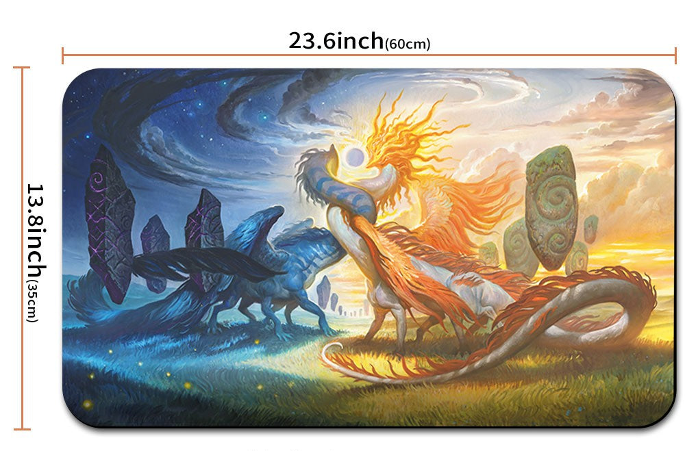 CELESTIAL REUNION - MTG Playmat | TCG CCG Card Game Mat | Non-Slip Base