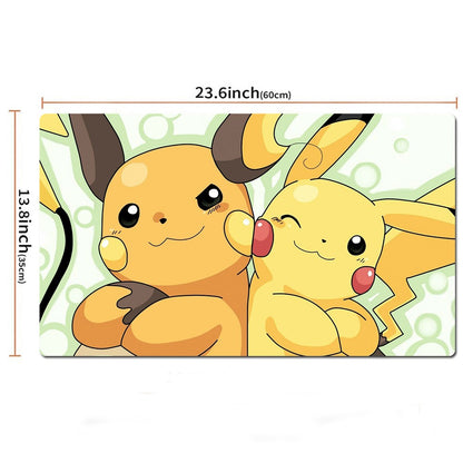 Pikachu Pokemon Table Playmat PTCG TCG CCG Pad Trading Card Game Mat Mousepad
