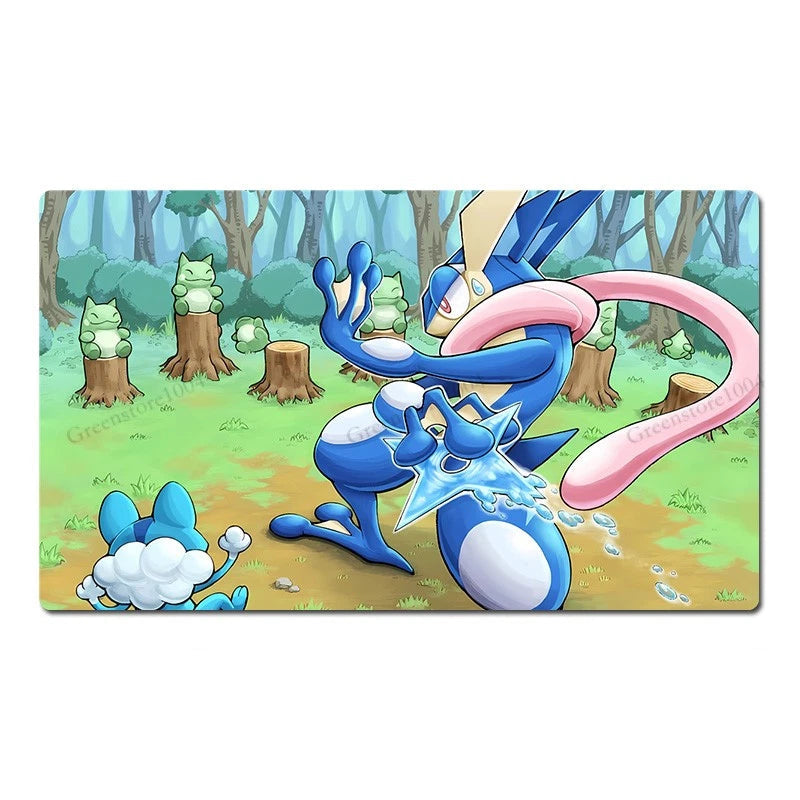 Greninja Board Game Pokemon Table Playmat PTCG TCG CCG Mat Play Pad Mousepad