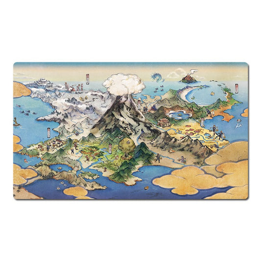 Hisui Region Map Board Game Pokemon Table Playmat TCG CCG Trading Card Games Mat