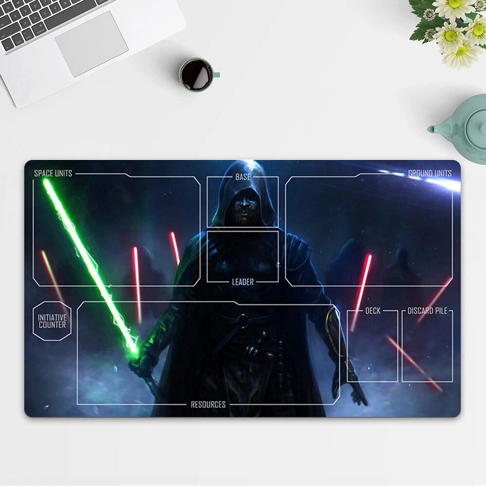 Playmat Jedi Knights TCG Starwars : Unlimited Trading Card Game Play Mat FreeBag