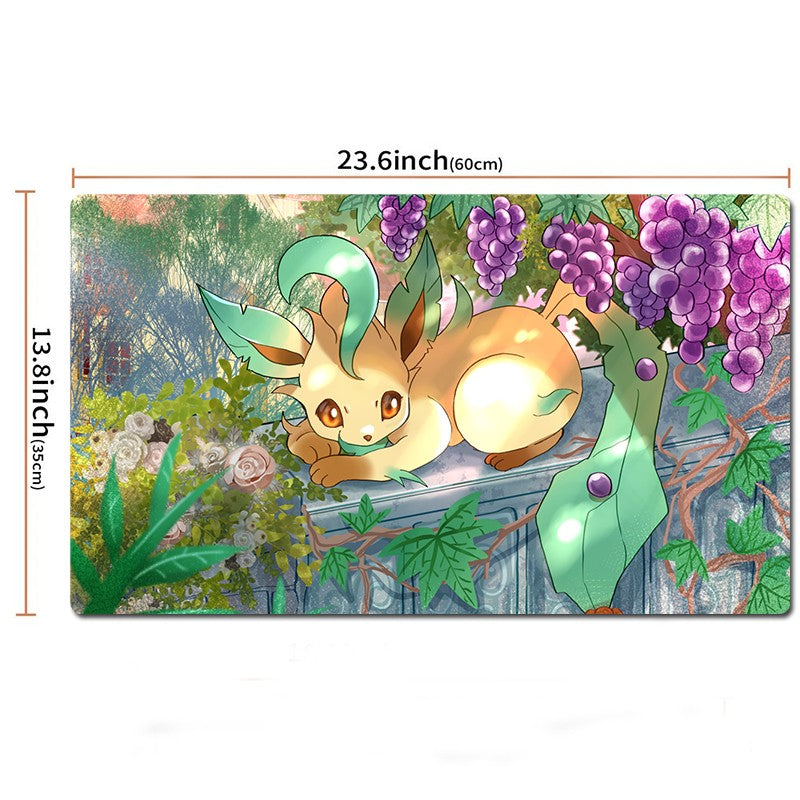 Leafeon Board Game Pokemon Table Playmat PTCG TCG CCG Pad Trading Card Games Mat