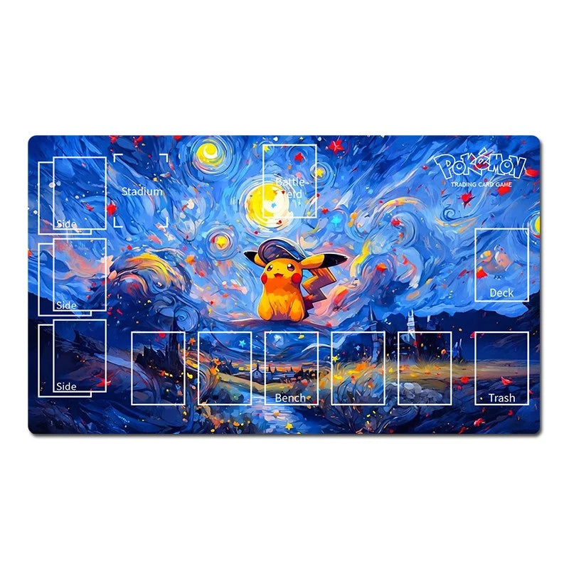 Pikachu Board Game Pokemon Table Playmat Card Games PTCG TCG CCG Deskmat Mousepad