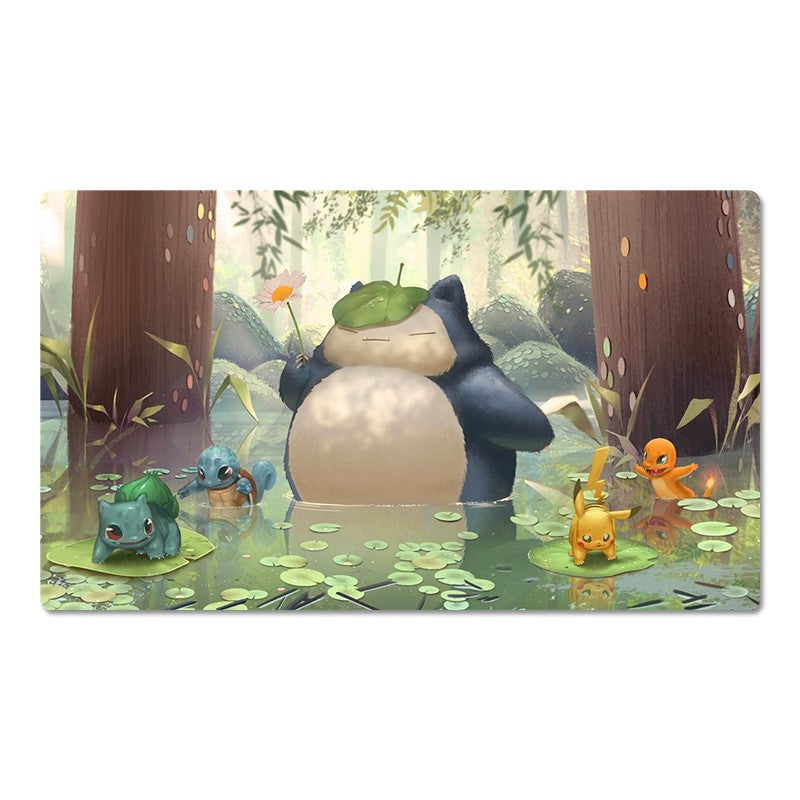 Snorlax Pokemon Table Playmat PTCG TCG CCG Pad Trading Card Games Mat Mousepad