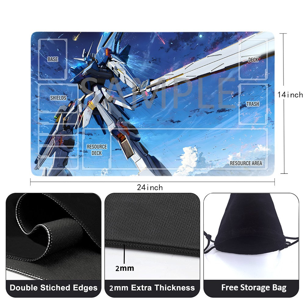 Gundam Playmat Suitable for GCG ,includes Storage Bag,24 x 14 inches (GD5101412)