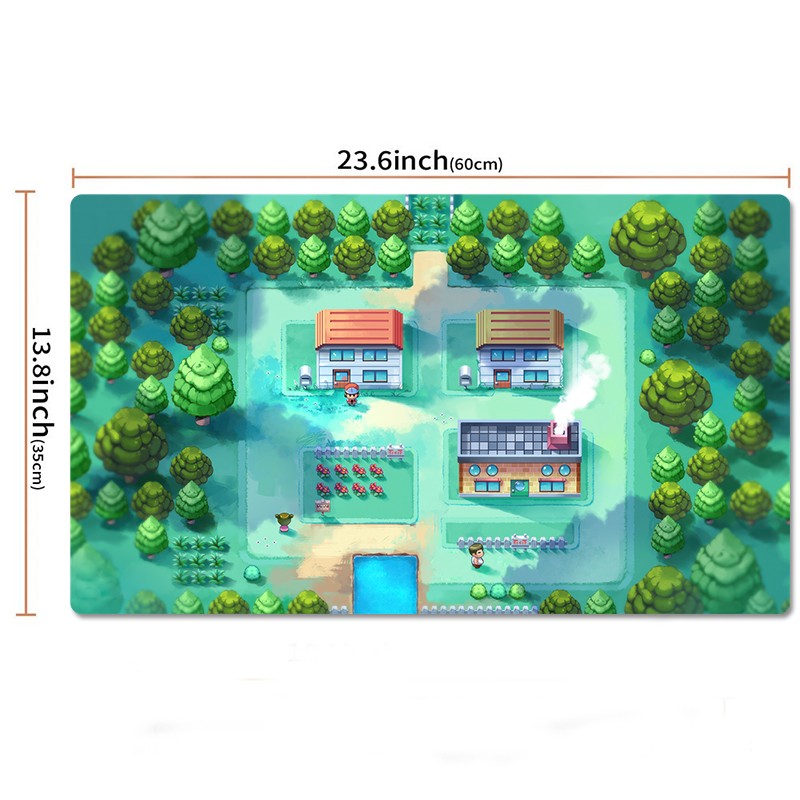 Pallet Town Board Game Pokemon Table Playmat Card Play Mat TCG CCG Pad Mousepad