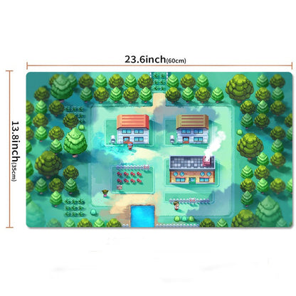 Pallet Town Board Game Pokemon Table Playmat Card Play Mat TCG CCG Pad Mousepad