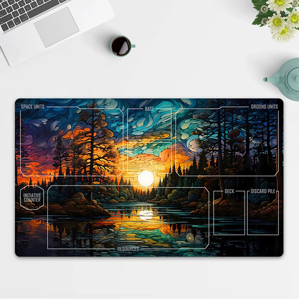 Playmat Starry Sky TCG Starwars : Unlimited Trading Card Game Play Mat Free Bag