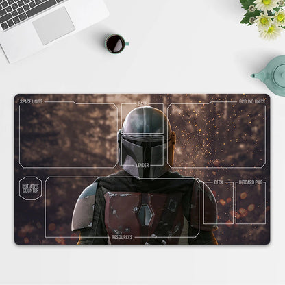 Playmat Boba Fett TCG Starwars : Unlimited Trading Card Game Play Mat Free Bag