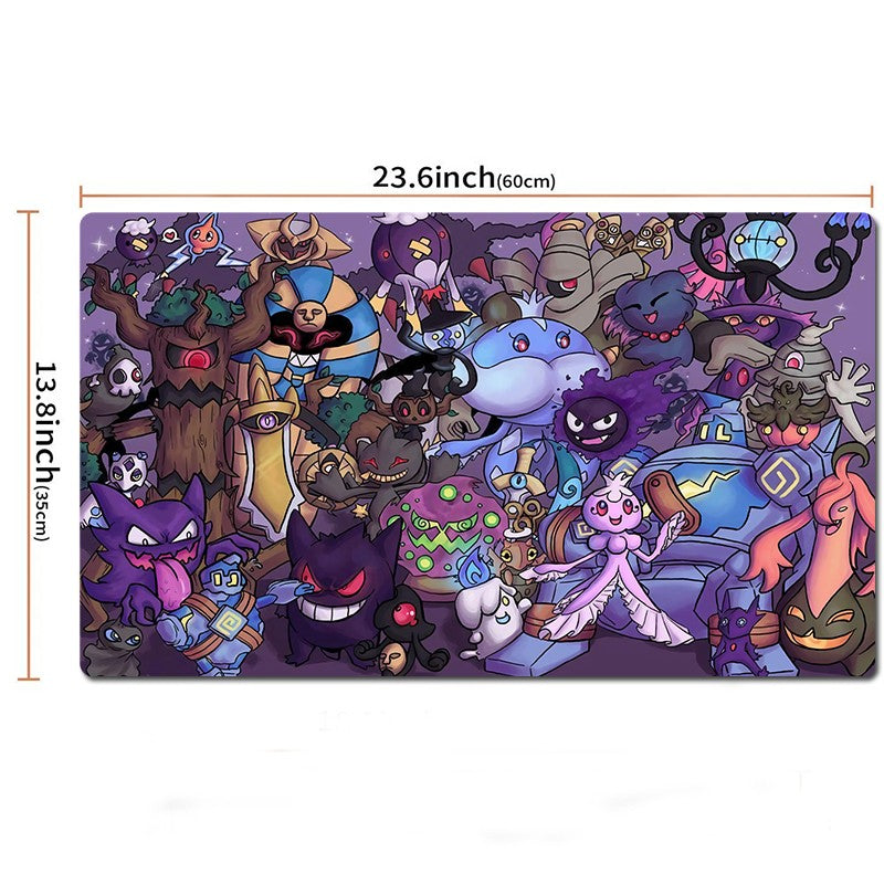 Grim Grinning Ghost Board Game Pokemon Playmat PTCG TCG CCG Pad Card Games Mat