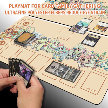 Pokemon Playmat Stitched Edge With Zones Trading Card Game Playmat Stitched Edge of MTG TCG CCG