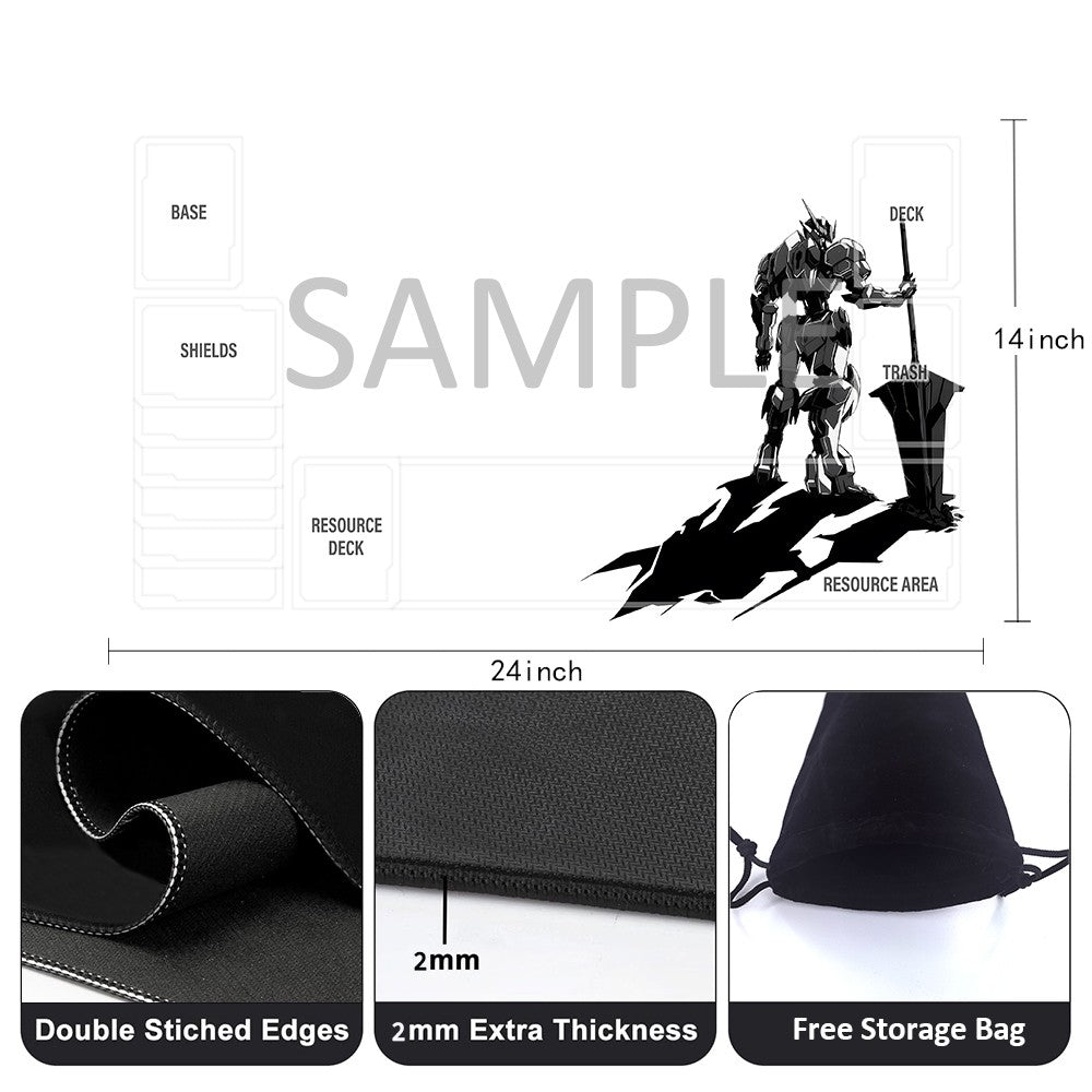 Gundam Playmat Suitable for GCG , includes Storage Bag, 24 x 14 inches (696263)
