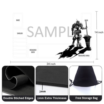 Gundam Playmat Suitable for GCG , includes Storage Bag, 24 x 14 inches (696263)
