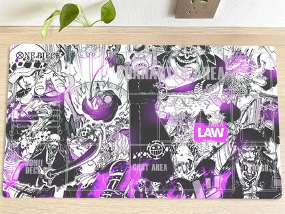 One Piece Trafalgar Law Table Playmat CCG OPCG Play Mat Trading Card Game Mouse Pad Deskmat