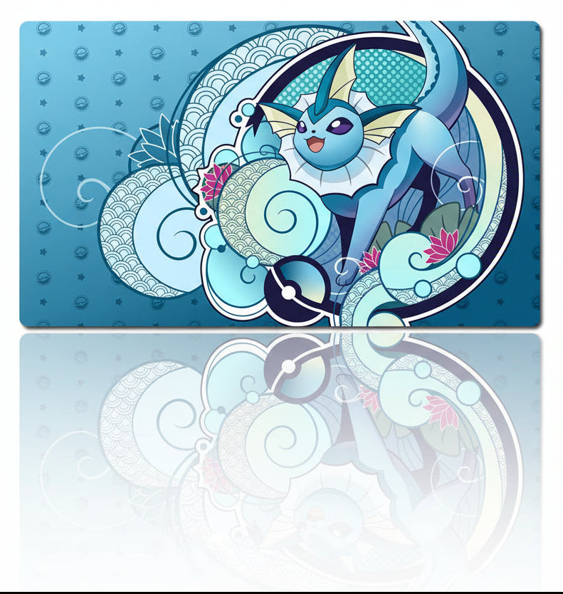 Vaporeon Board Game Pokemon Table Playmat TCG CCG Mat Gaming Play Pad Mousepad