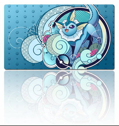 Vaporeon Board Game Pokemon Table Playmat TCG CCG Mat Gaming Play Pad Mousepad