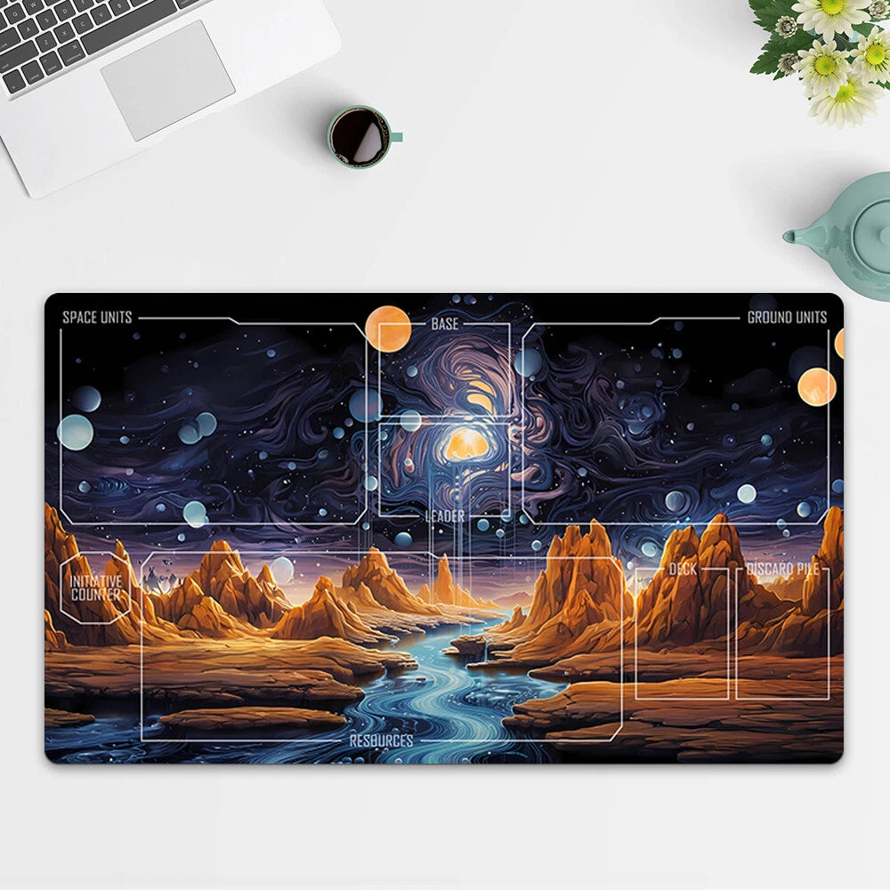 Playmat Landscape TCG Starwars : Unlimited Trading Card Game Mat Free Bag