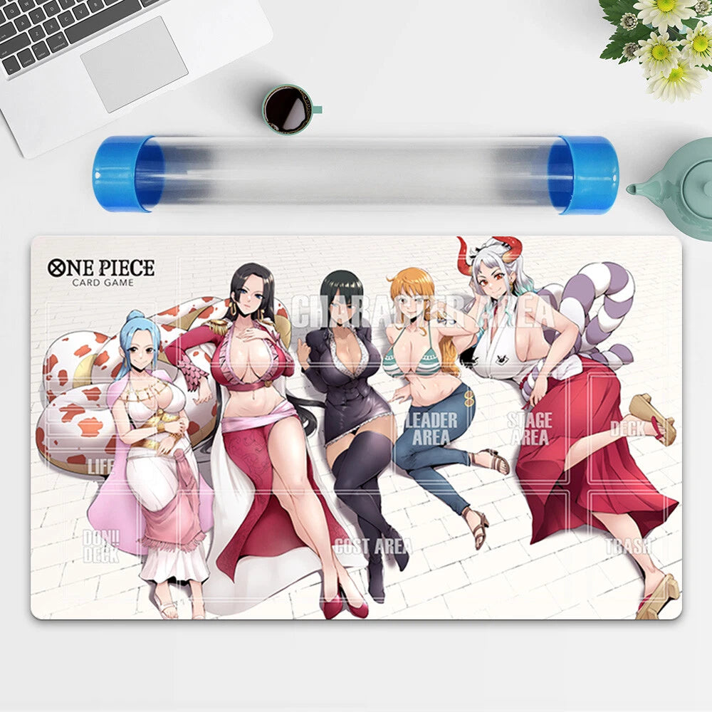 One Piece Girls Playing Mat Trading Card Game CCG TCG OPCG Playmat Free BestTube