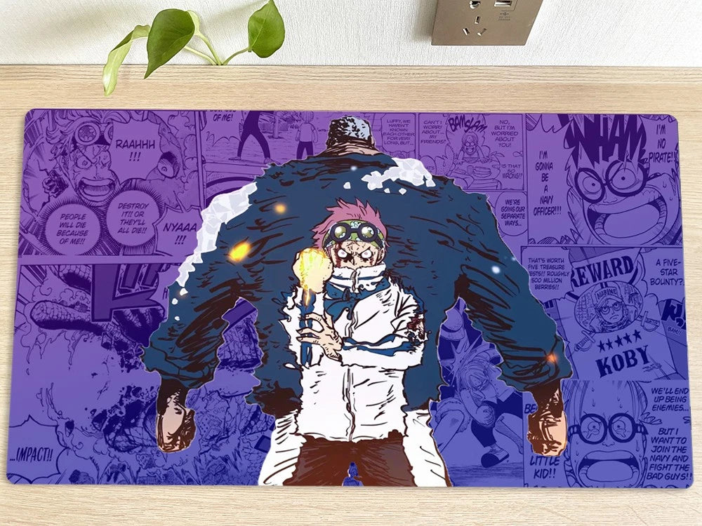 Koby Garp One Piece Table Playmat OPCG TCG CCG Pad Trading Card Game Mat Mousepad