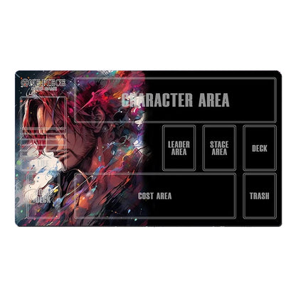One Piece Shanks Table Playmat CCG OPCG Playing Mat Trading Card Game Mousepad Deskmat