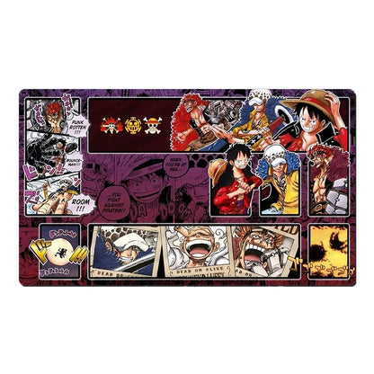 One Piece Luffy Zoro Kid Table Playmat CCG OPCG Mat Trading Card Game Mousepad Deskmat