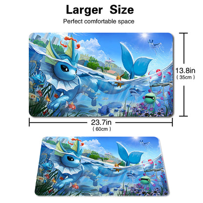 904248 - Board Game Pokemon Vaporeon Playmat Games Mousepad Play Mat of TCG