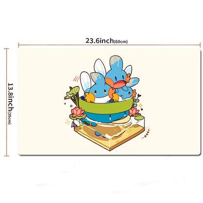Mudkip Lotad Board Game Pokemon Table Playmat TCG CCG Mat Gaming Pad Mousepad