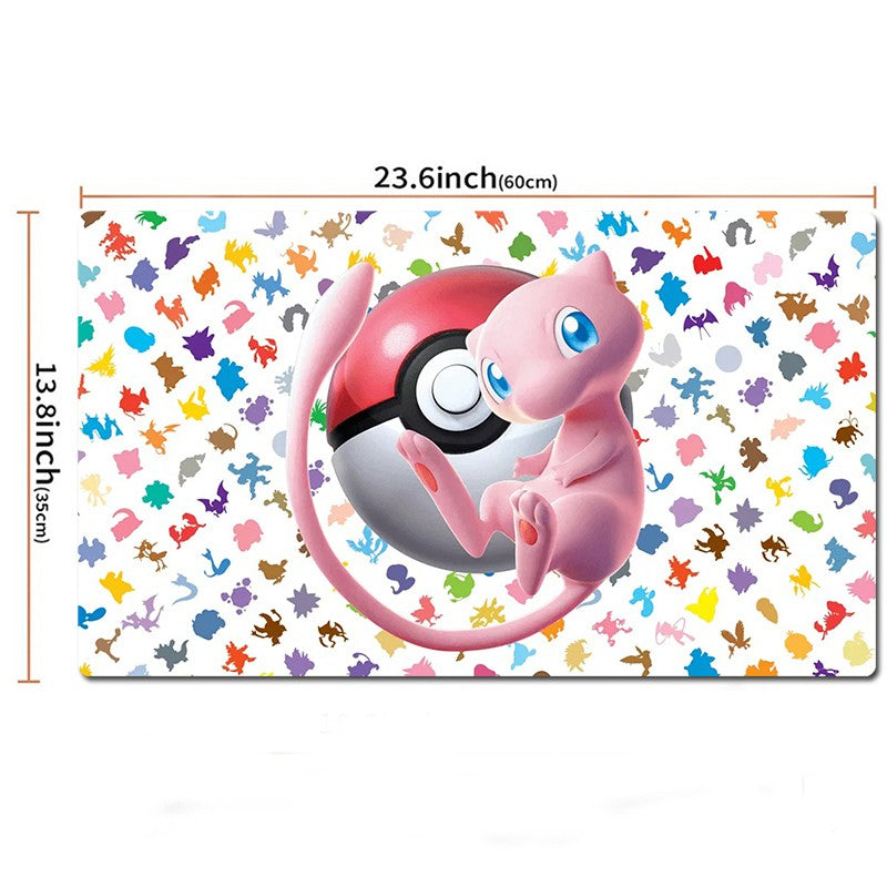 Mew Board Game Pokemon Table Playmat TCG CCG Mat Gaming Play Pad Mousepad & Bag