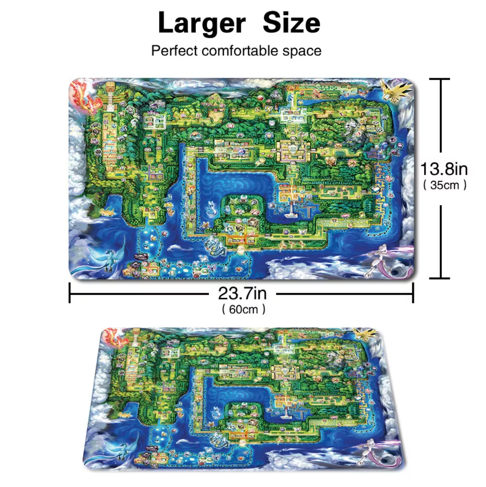 Map - Board Game Pokemon Playmat Games Mousepad Play Mat of TCG