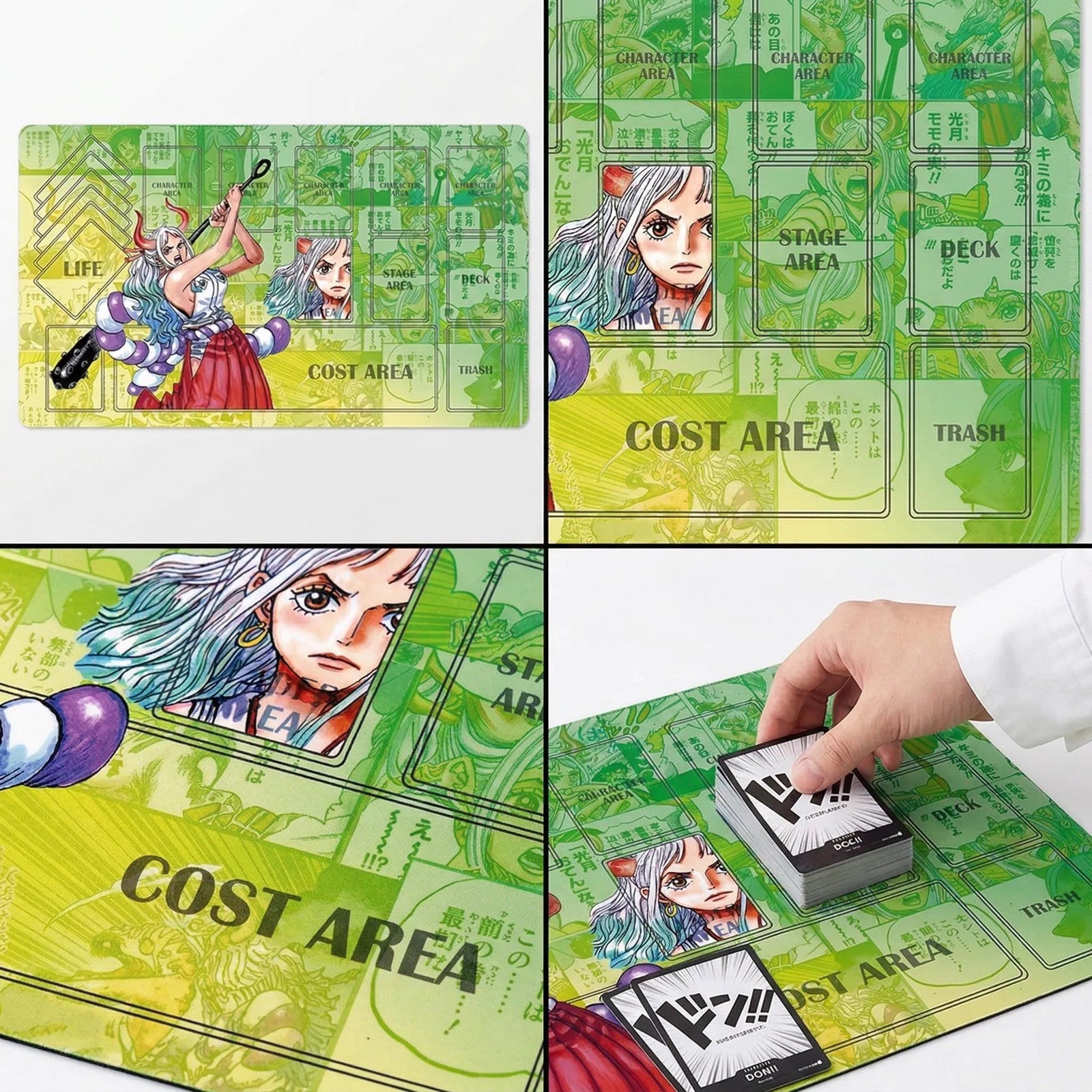 Yamato One Piece Card Game Playmat - Manga Panel Design - OPCG TCG Gaming Mat -