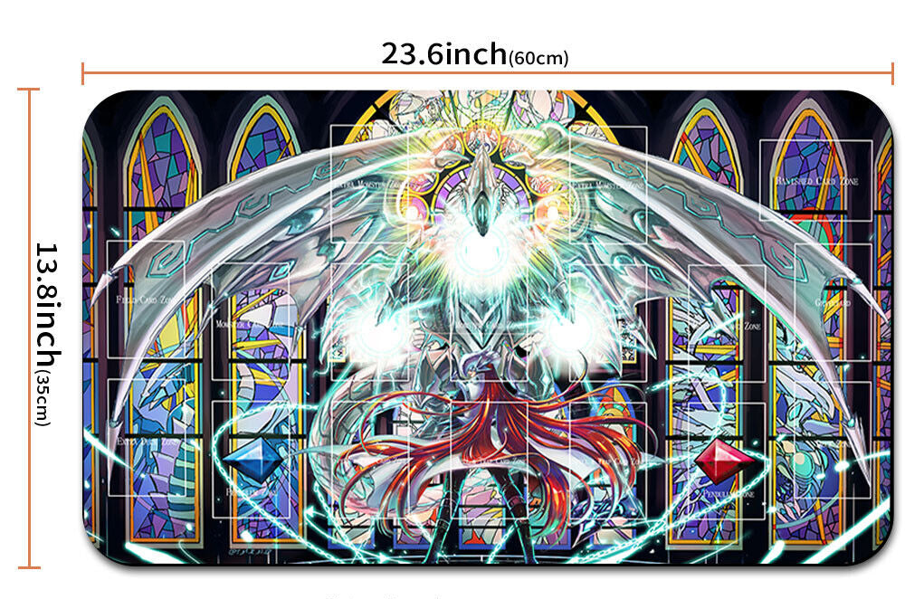 Decorative mouse pad with artistic design and measurements