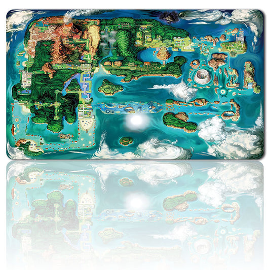 910141 - Board Game Pokemon Map Playmat Games Mousepad Play Mat of TCG