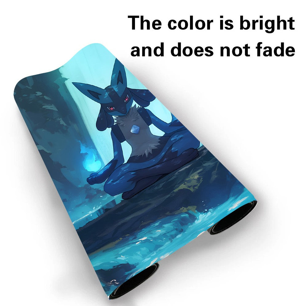 Lucario Board Game Pokemon Table Playmat Card Play Mat TCG CCG Pad Mousepad