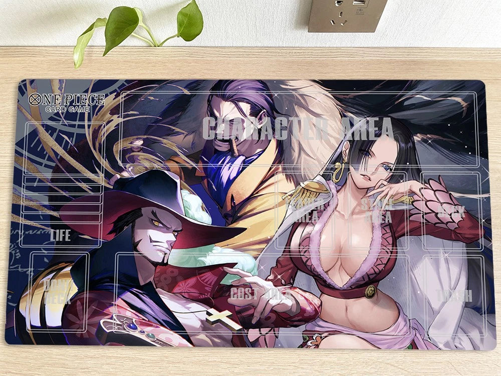 Sir Crocodile Boa·Hancock One Piece Table Playmat OPCG TCG CCG Trading Card Game Mat