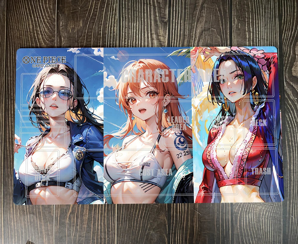One Piece Girl Table Playmat CCG OPCG Gaming Mat Trading Card Game Mousepad Deskmat Nami Boa Nico Robin