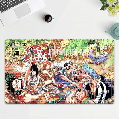 One Piece Playing Field Mat Trading Card Game TCG CCG Playmat Free Best Tube