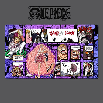 One Piece O-P OPCG TCG CCG Mouse Pad DONQUIXOTE DOFLAMINGO Playmat Trading Card Game Desk Mat