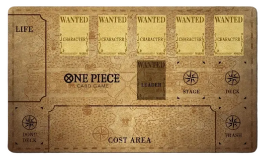 One Piece Classic Gold Playmat With Zones OPCG TCG Board Card Game Deskmat Mousepad