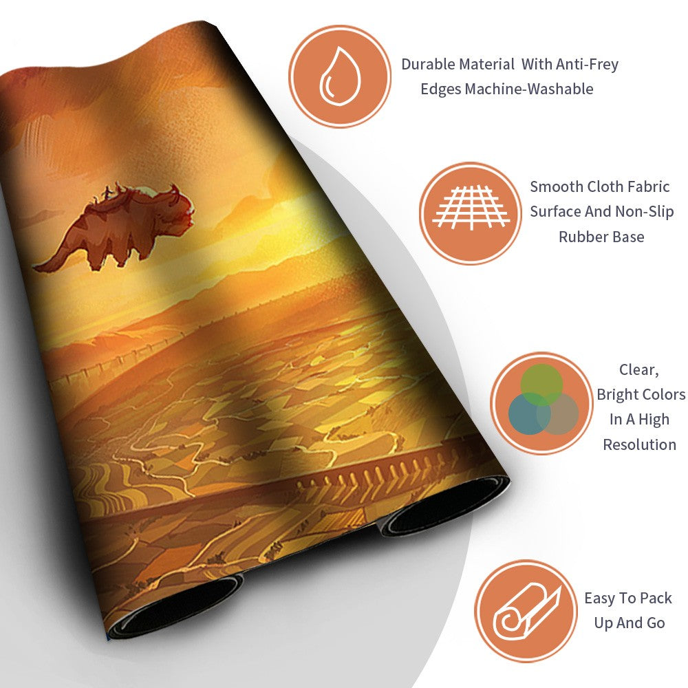 Plains - MTG Playmat | TCG CCG Card Game Mat | Non-Slip Base
