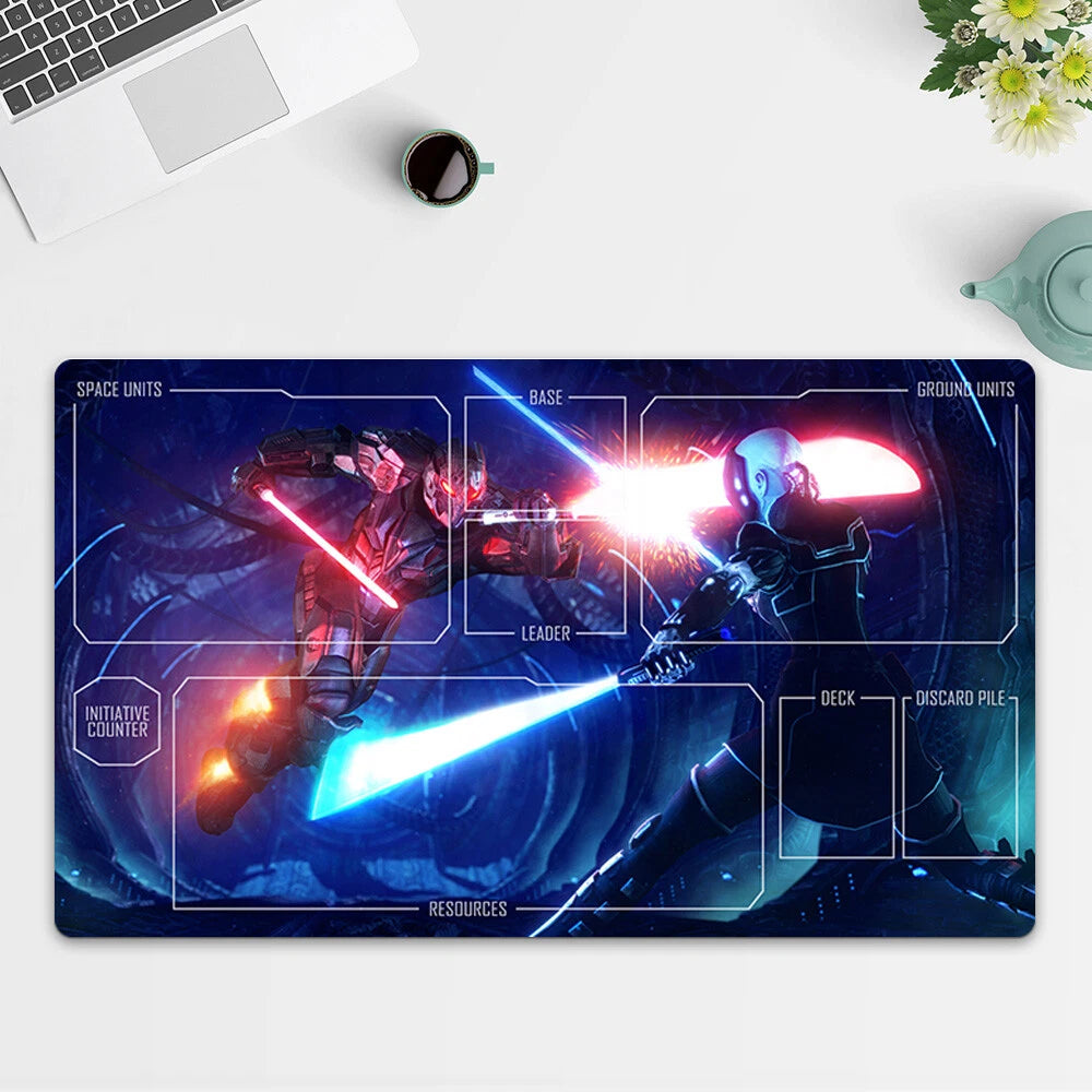 Playmat Lightsaber TCG Starwars : Unlimited Trading Card Game Play Mat Free Bag