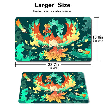 230206 - Board Game Pokemon Ho-Oh Playmat Games Mousepad Play Mat of TCG