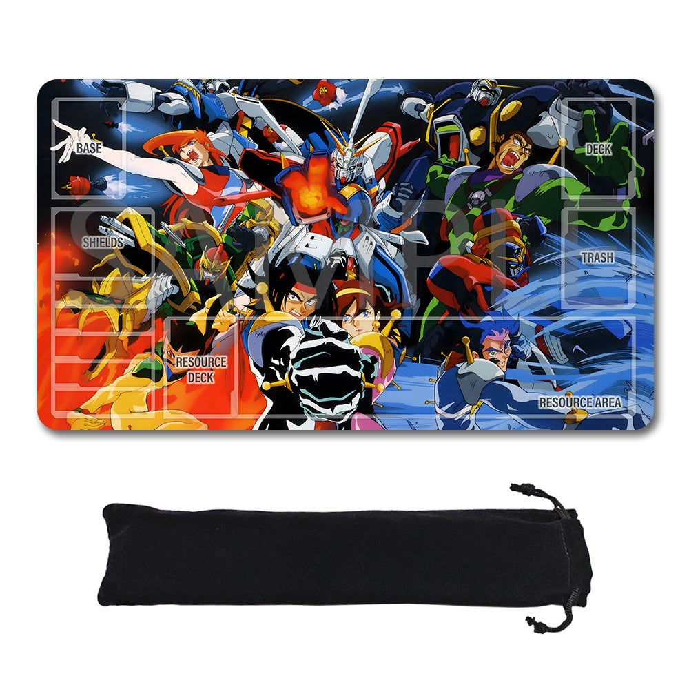 Gundam Playmat Suitable for GCG , includes Storage Bag, 24 x 14 inches (73300)