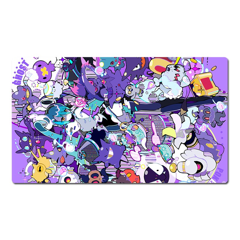 Gengar Board Game Pokemon Table Playmat Card Play Mat TCG CCG Pad Mousepad Bag