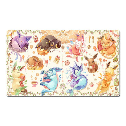 Eevee Board Game Pokemon Table Playmat TCG CCG Card Game Playing Mat Mousepad