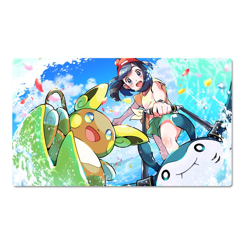 Selene Alolan Raichu Pokemon Playmat PTCG TCG CCG Play Pad Trading Card Game Mat