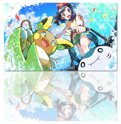 Selene Alolan Raichu Pokemon Playmat PTCG TCG CCG Play Pad Trading Card Game Mat