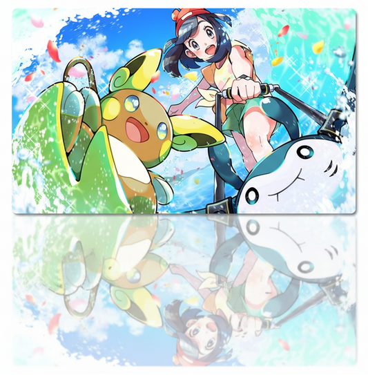 Selene Alolan Raichu Pokemon Playmat PTCG TCG CCG Play Pad Trading Card Game Mat