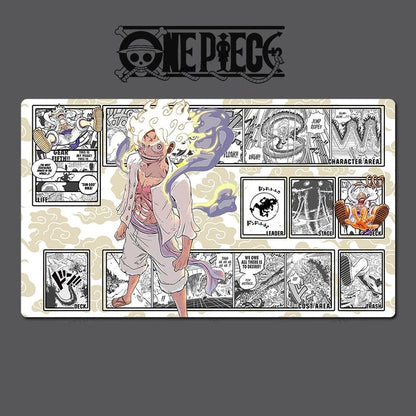 One Piece OPCG TCG CCG Mouse Pad Luffy Gear 5 Table Playmat Trading Card Game Desk Mat