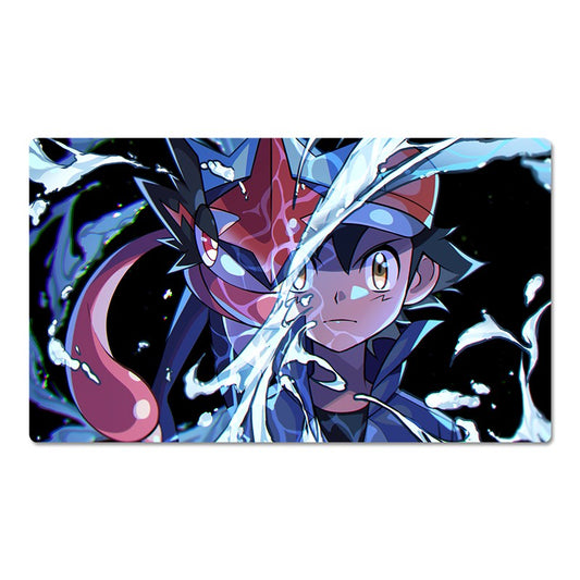 Ash Ketchum Game Pokemon Table Playmat PTCG TCG CCG Pad Trading Card Games Mat