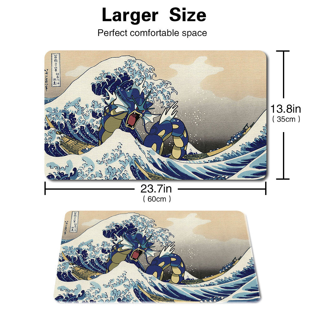 Gyarados - Board Game Pokemon Gyarados Playmat Games Mousepad Play Mat of TCG